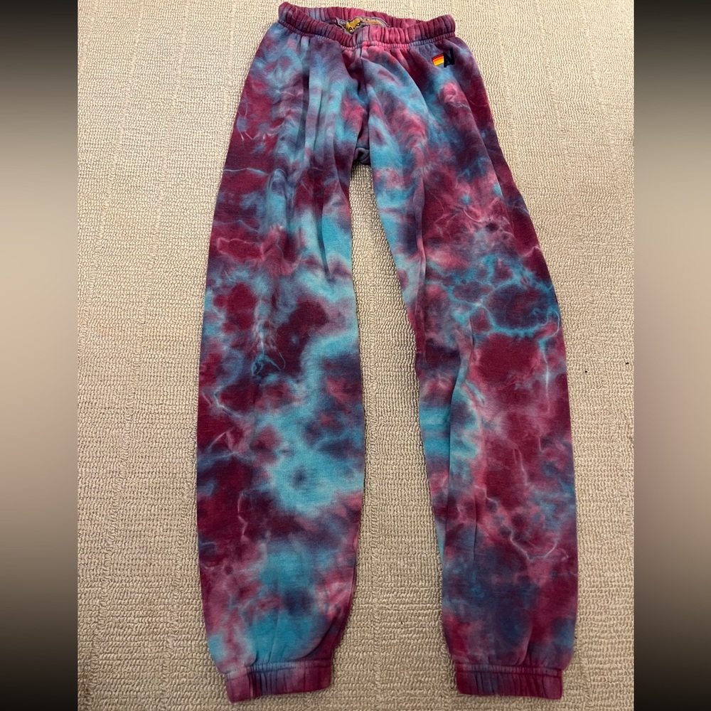 tie dye aviator nation sweatpants